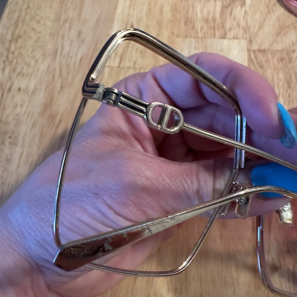 Women's Oversized Dior Sunglasses prescription- Pink Gradient Lenses As Is - Picture 3 of 6